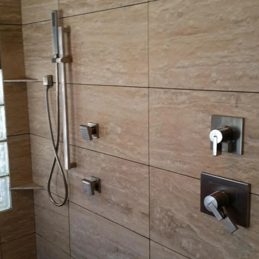 Shower fixture installation for Water Heater Replacement in Northlake